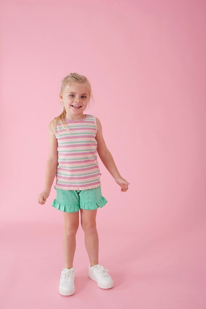 Short broderie Groen - Picknick Perfect