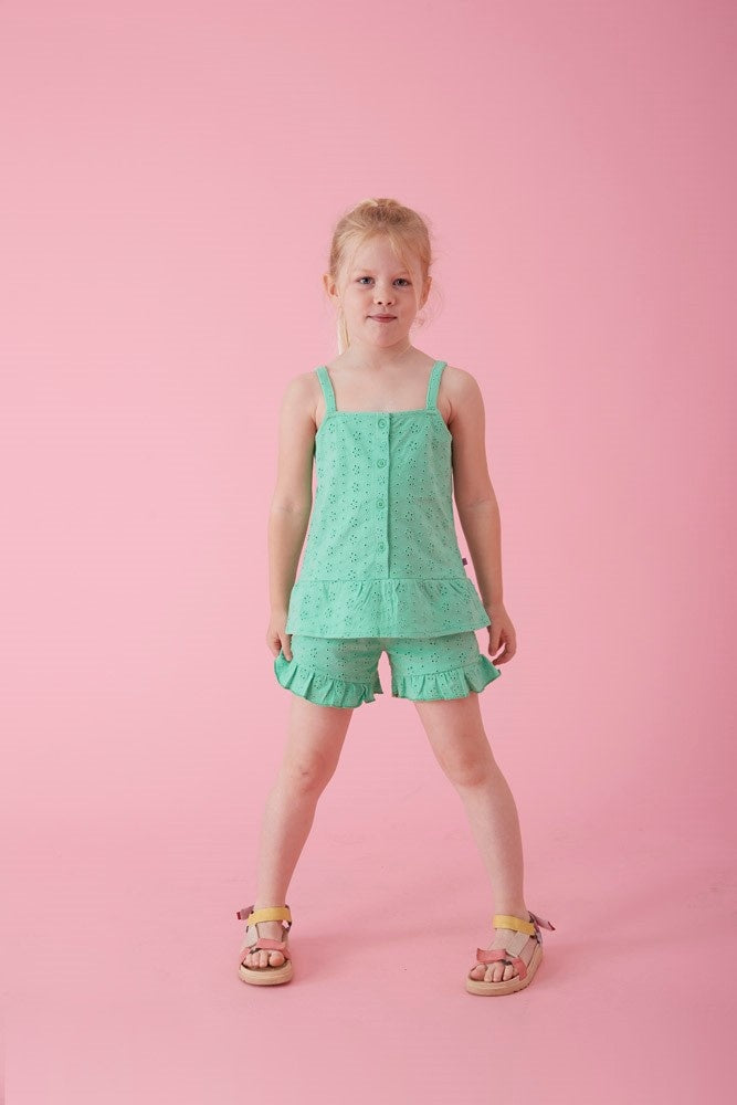 Short broderie Groen - Picknick Perfect