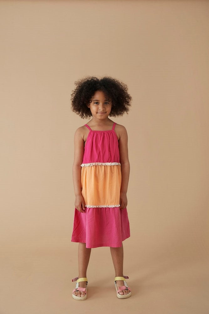 Jurk voile Fuchsia - Samba Shake