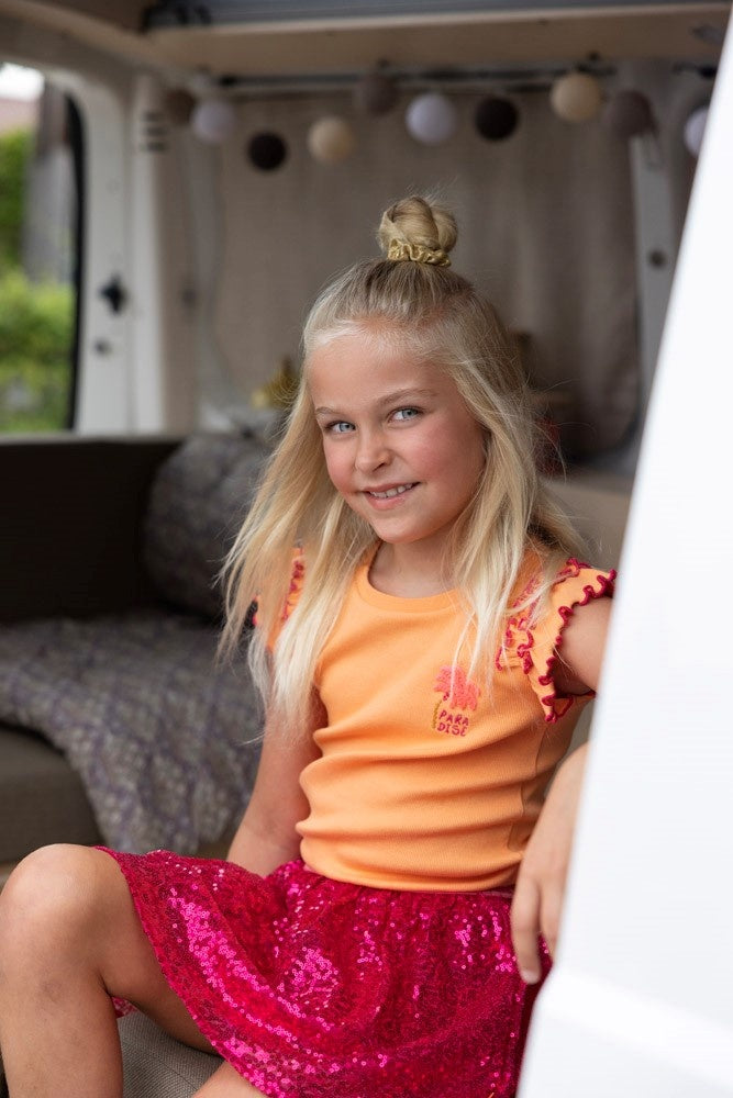 Pailetten rok Fuchsia - Samba Shake