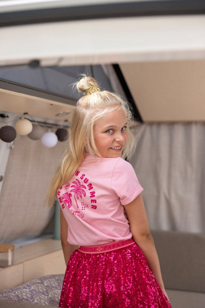 Pailetten rok Fuchsia - Samba Shake