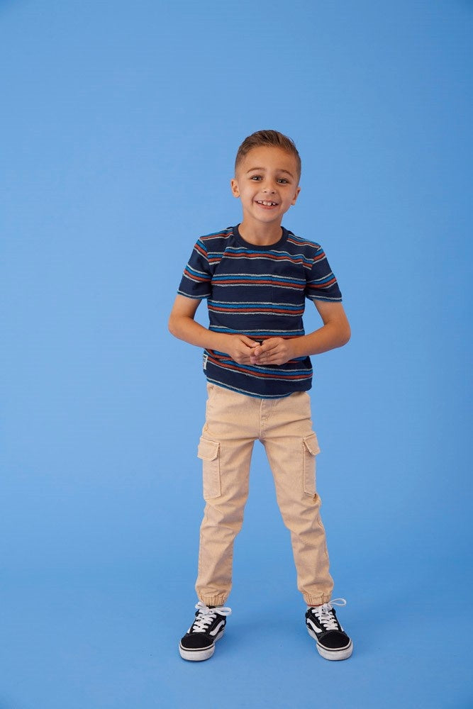 T - shirt streep Marine - The Good Life