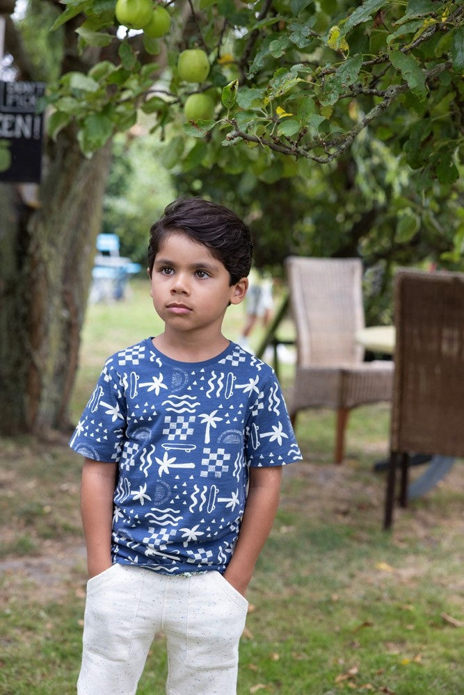 T - shirt Indigo - Explore More