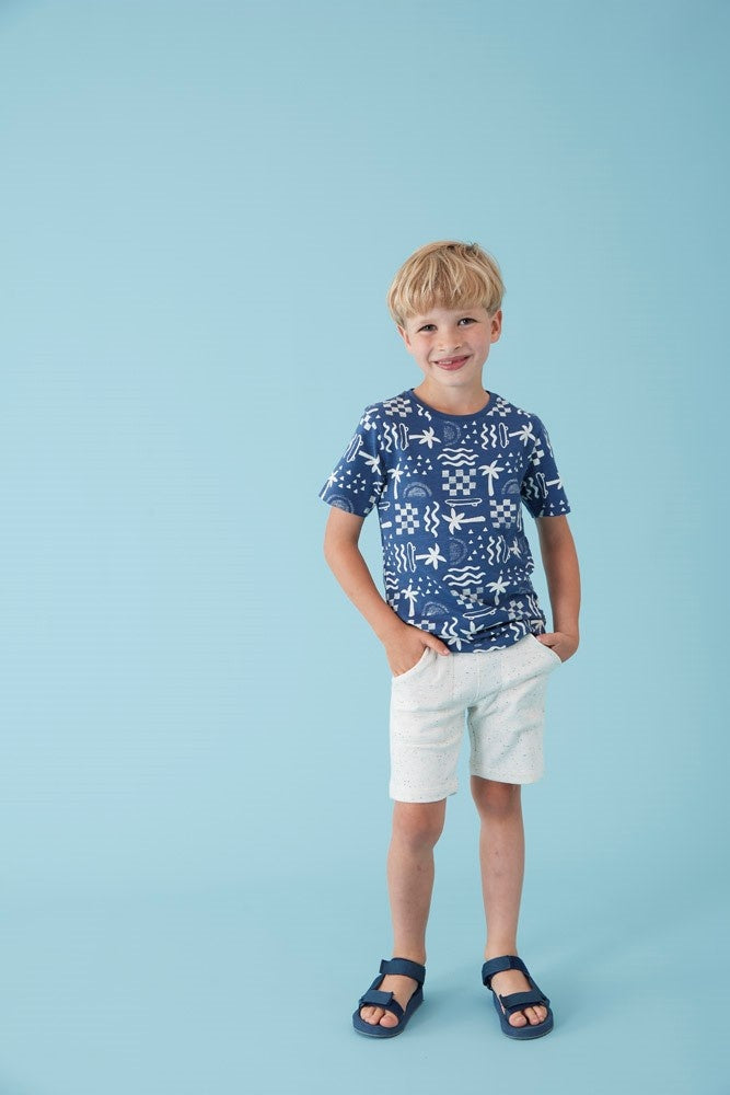 Short Offwhite melange - Explore More