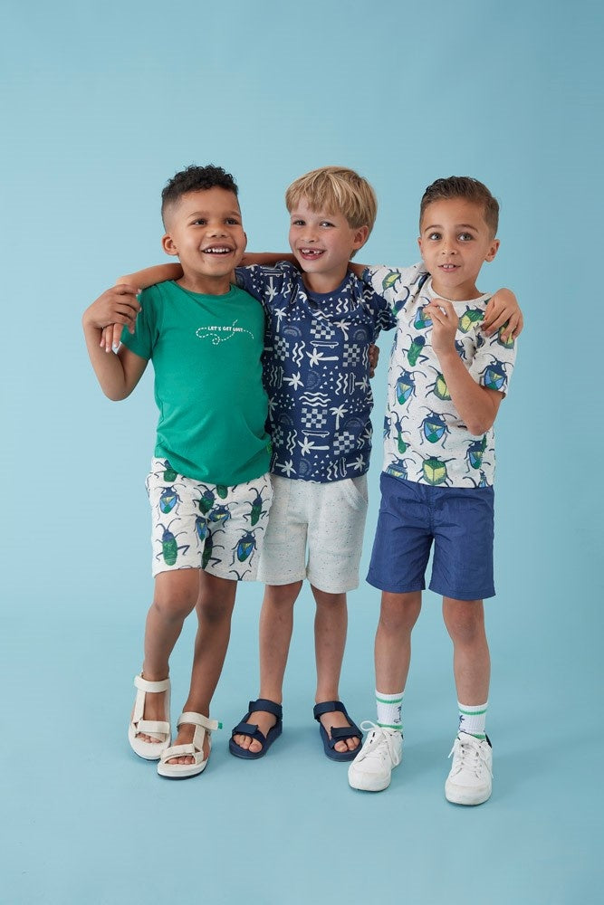 Short Offwhite melange - Explore More