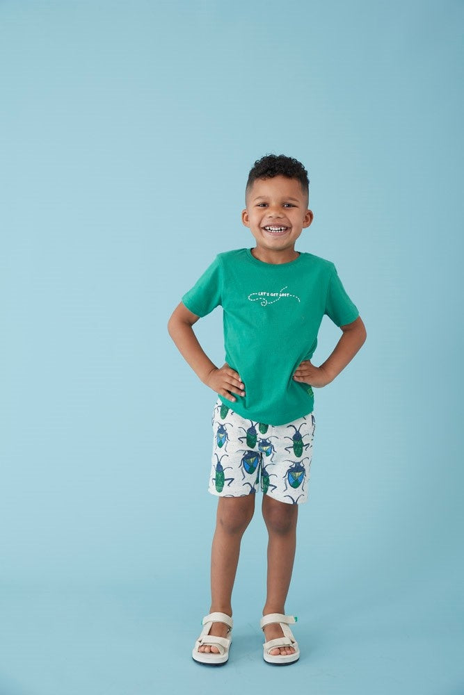 Short Offwhite melange - Explore More