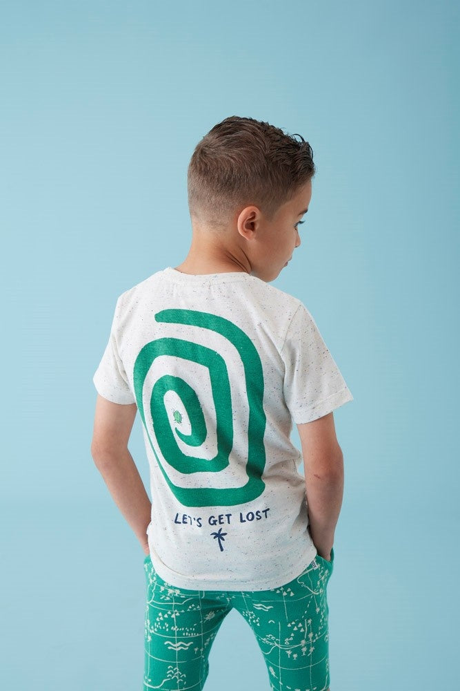 T - shirt Offwhite melange - Explore More