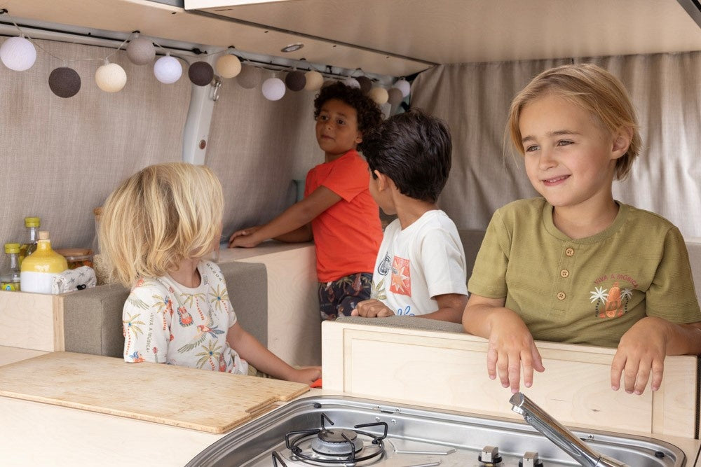 T - shirt met knopen Groen - Happy Rio