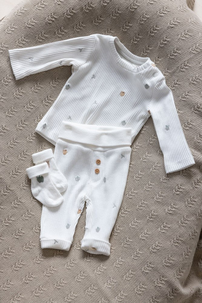 Longsleeve rib Offwhite - Autumn Sweetness