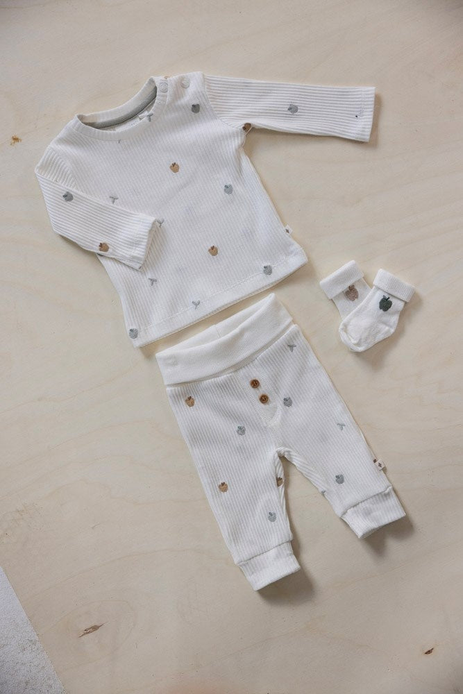 Longsleeve rib Offwhite - Autumn Sweetness