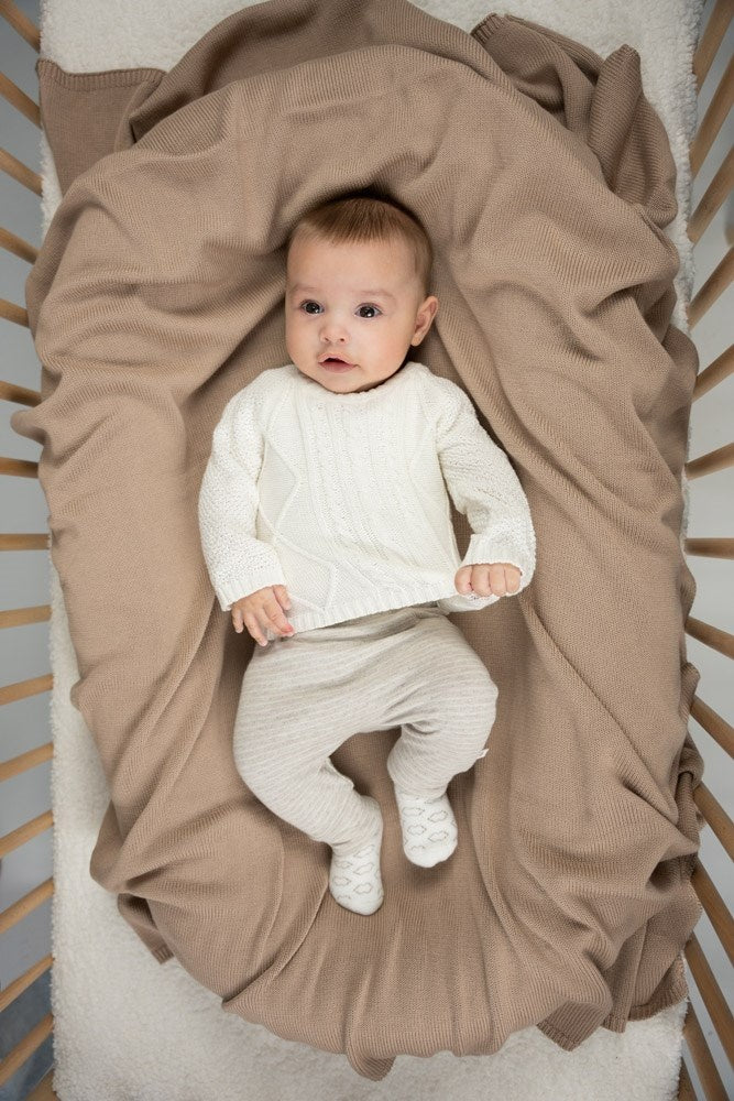 Broek streep Taupe melange - The Neutrals