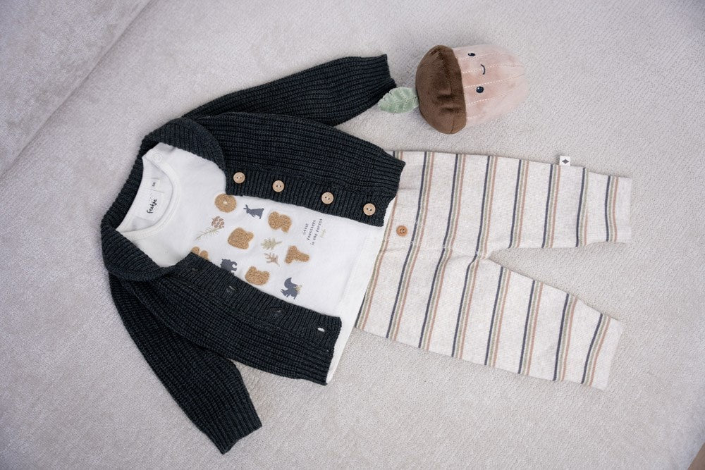 Vestje gebreid Antraciet melange - Into The Forest