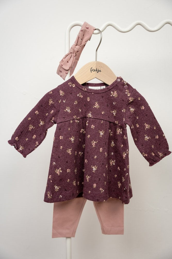 Jurk Wijn melange - Blooming Meadow