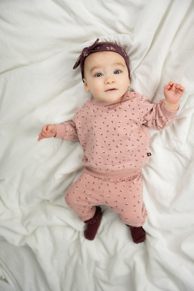 Broek rib Roze - Blooming Meadow