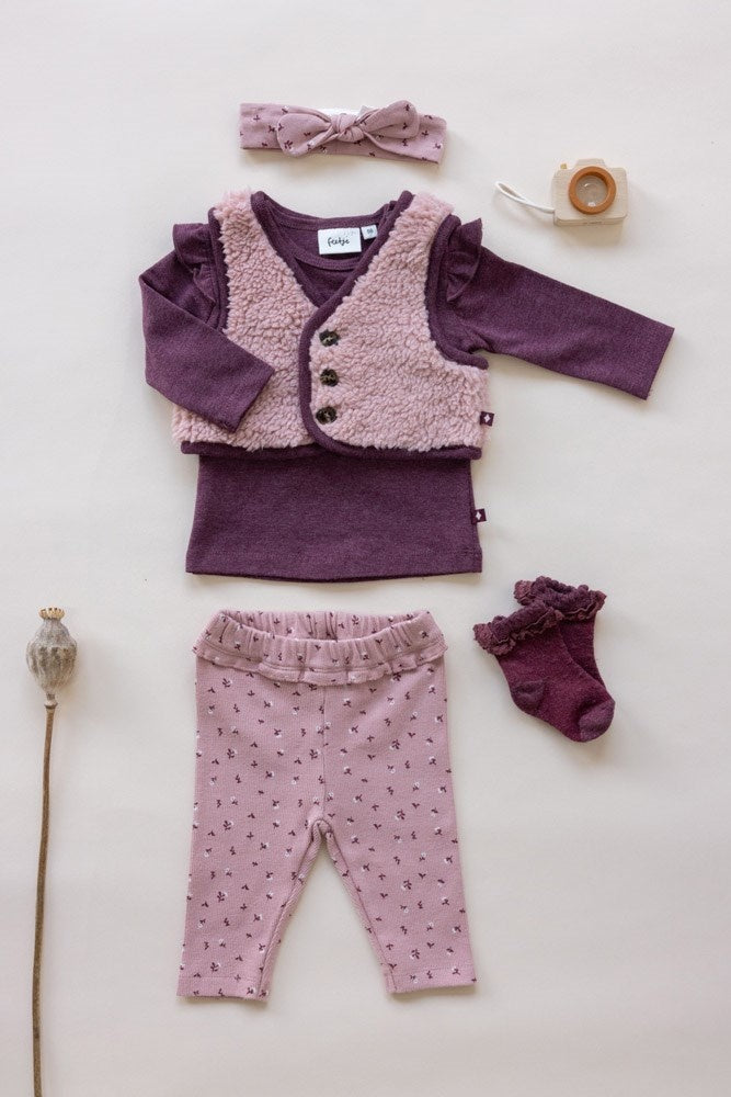 Broek rib Roze - Blooming Meadow