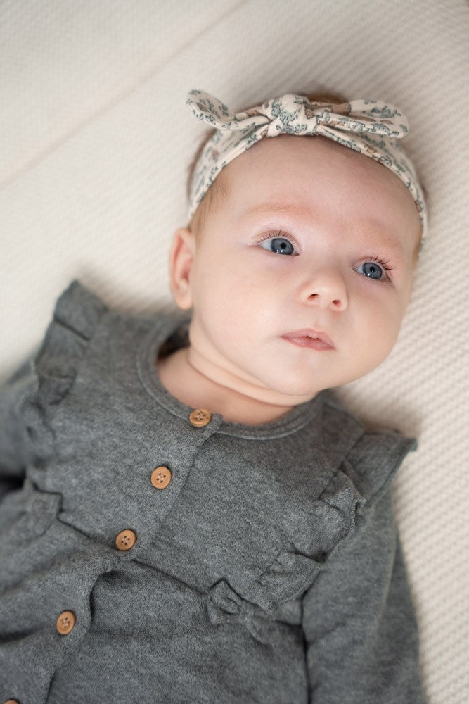 Jurk ruches Grijs melange - Stay Magical