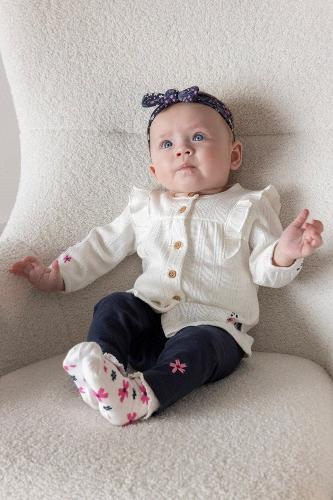 Haarband Marine - Midnight Flowers