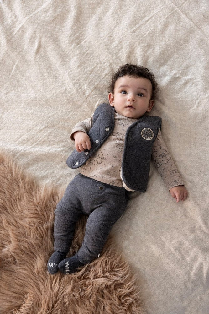 Langarmshirt Taupe melange - Camp Wilderness