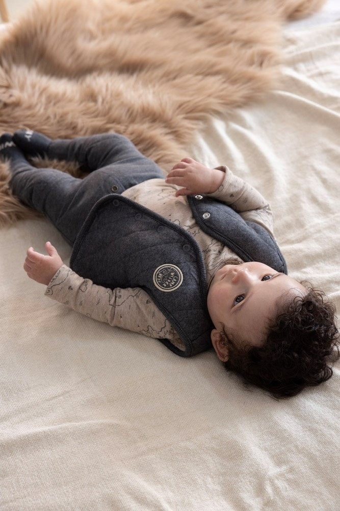 Langarmshirt Taupe melange - Camp Wilderness