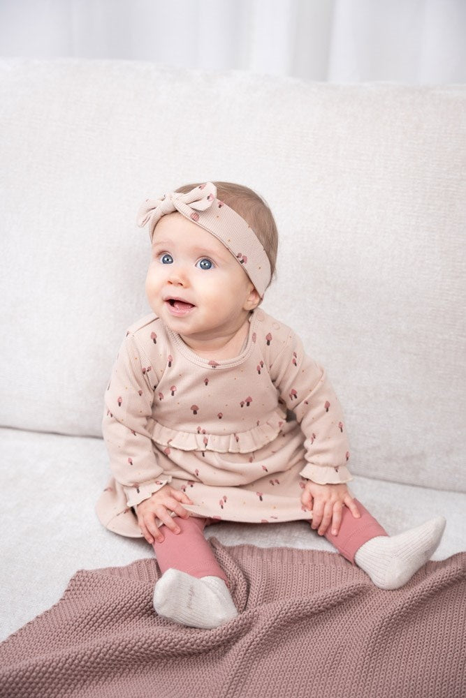 Jurk rib Zand - Grow Your Own Way