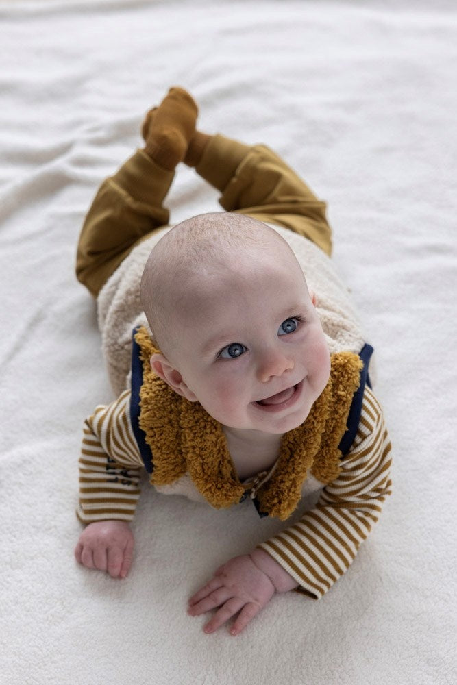 Teddy gilet Offwhite - Keep Rolling