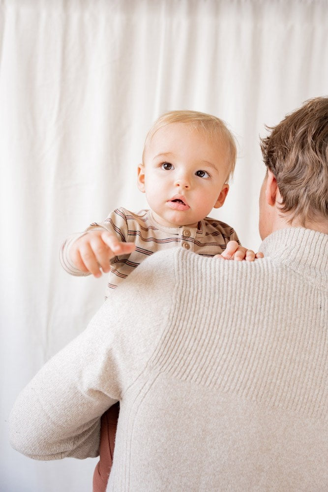 Longsleeve streep Zand - Go Fetch