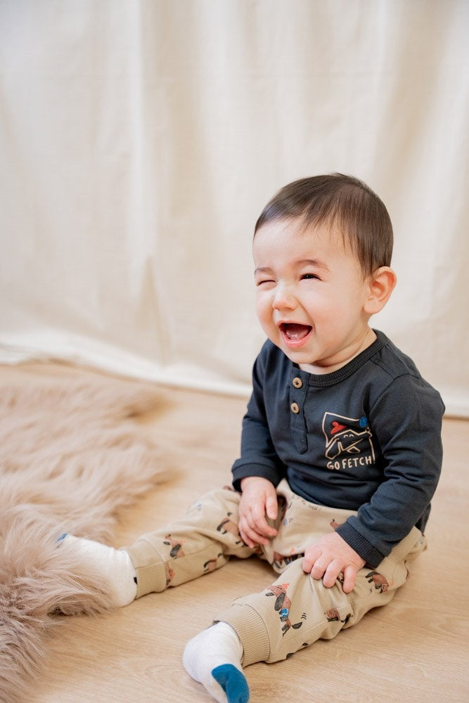 Longsleeve Antraciet - Go Fetch