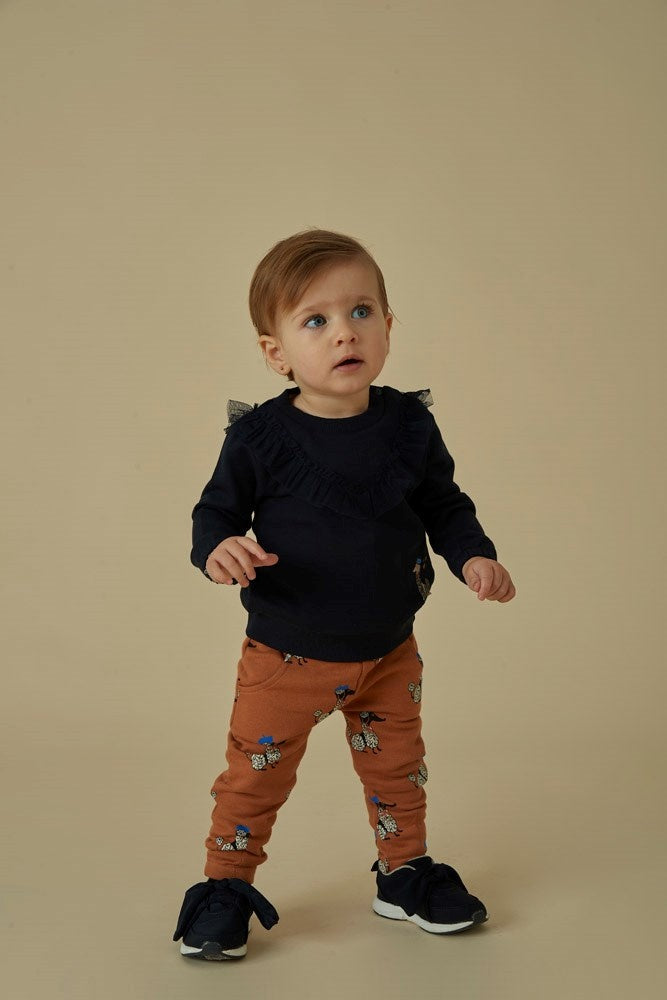 Sweater ruches Marine - Amour Toujours