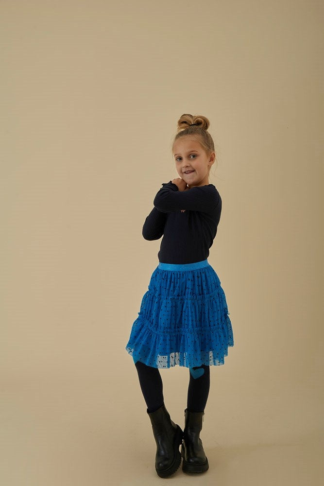 Rok Tule Blauw - Amour Toujours