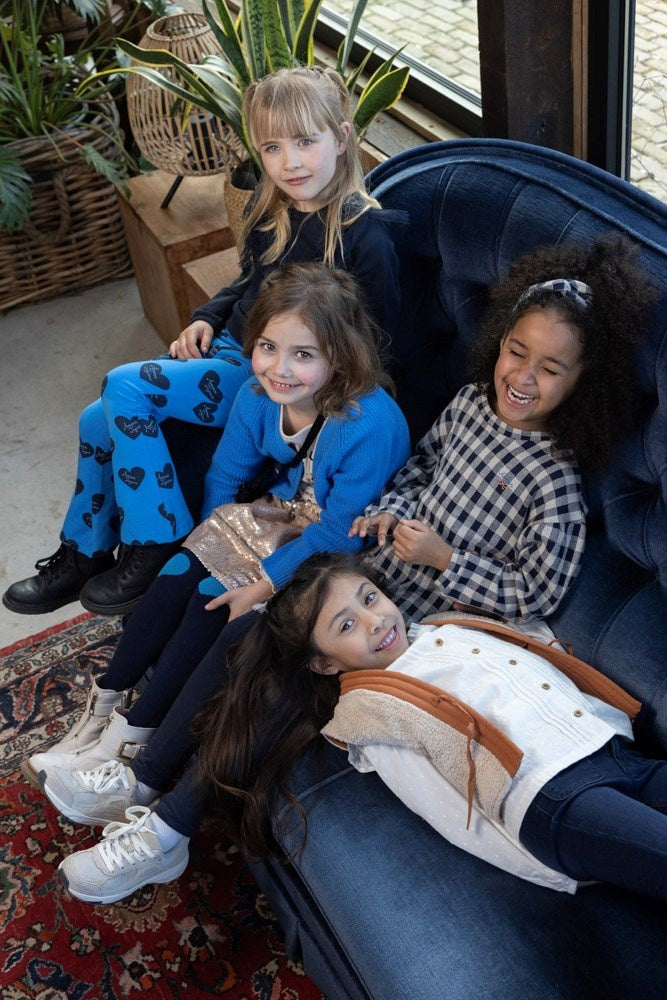 Geruite haarband Marine - Amour Toujours