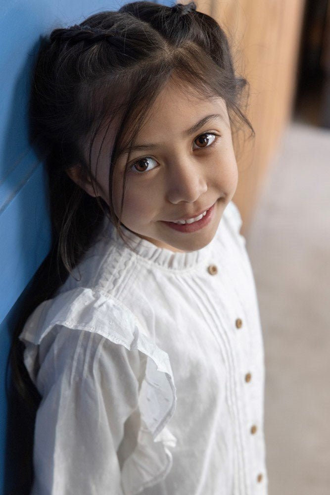 Blouse ruches Offwhite - Amour Toujours