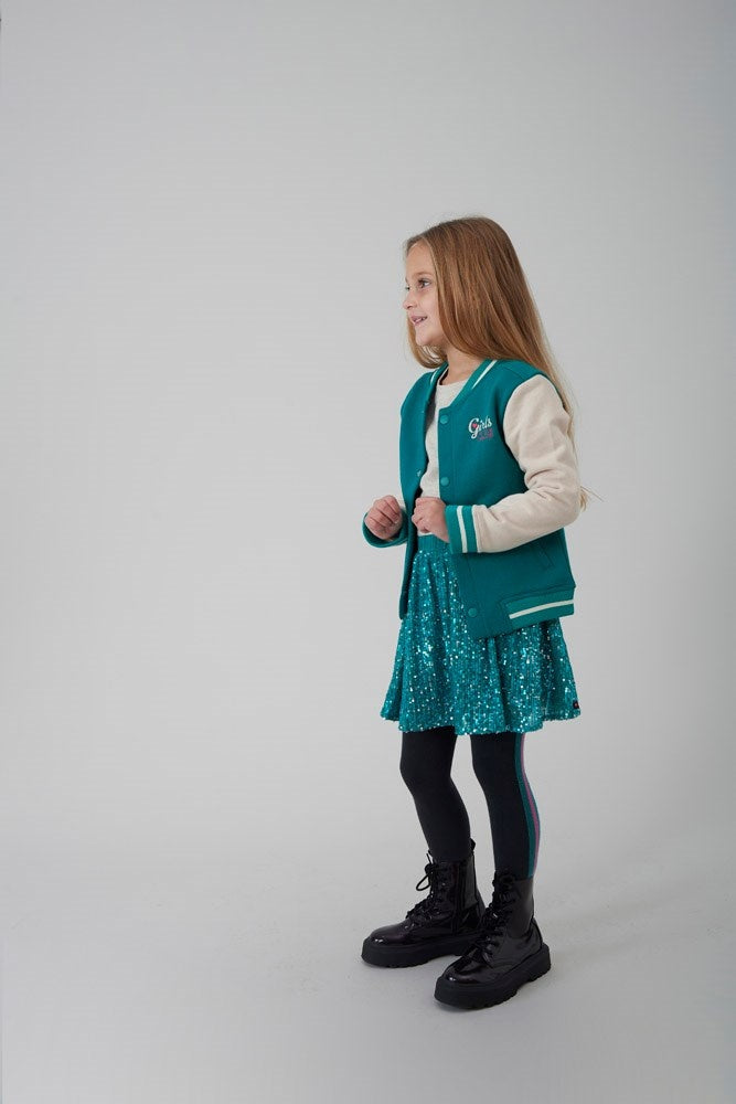 Pailetten rok Teal - Girls Club