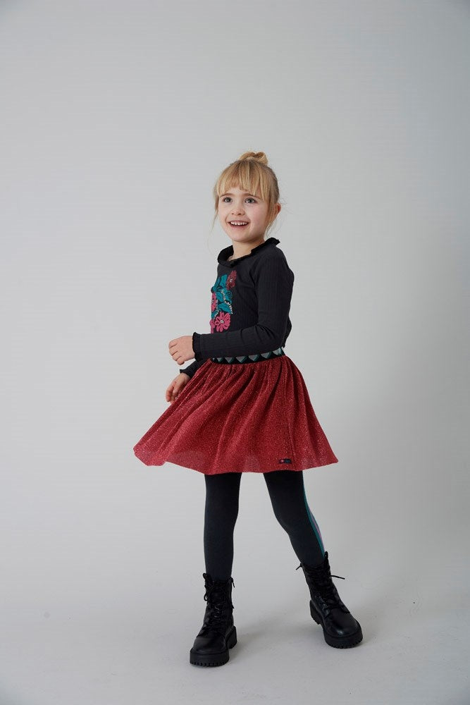 Langarmshirt Anthrazit - Mädchen Club