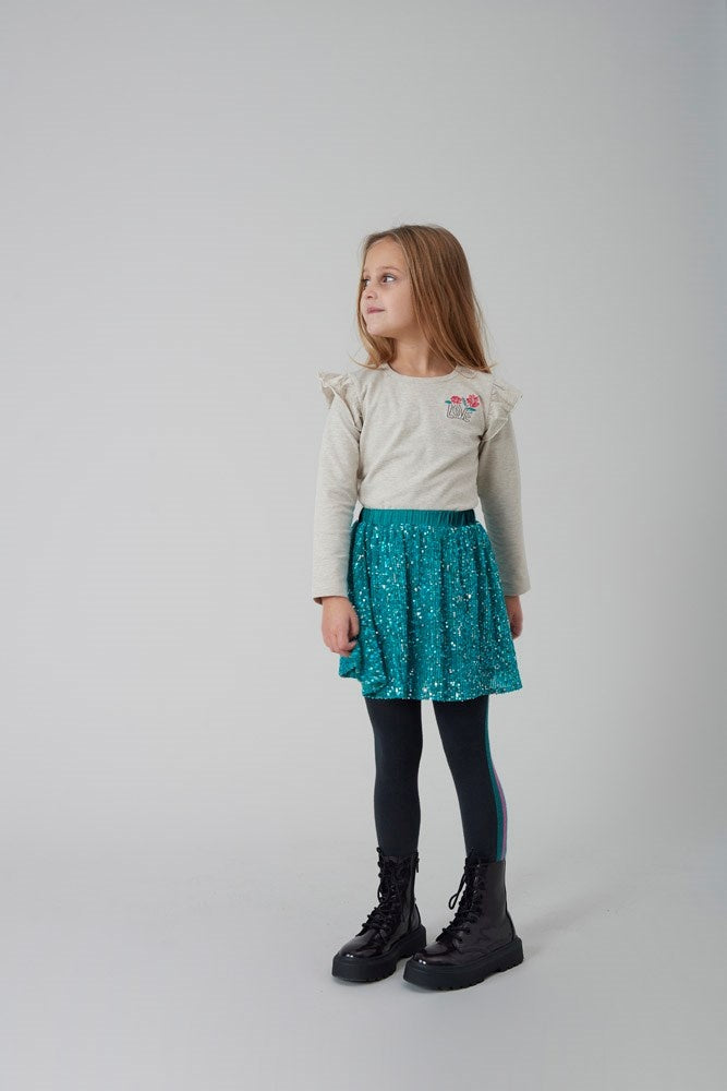 Pailetten rok Teal - Girls Club