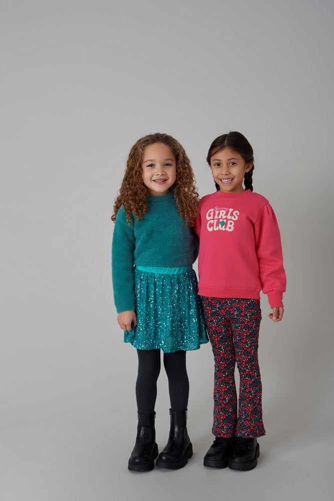 Pailetten rok Teal - Girls Club