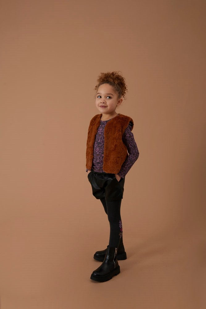 Kurzer Lederlook Anthrazit - Forest Fancy