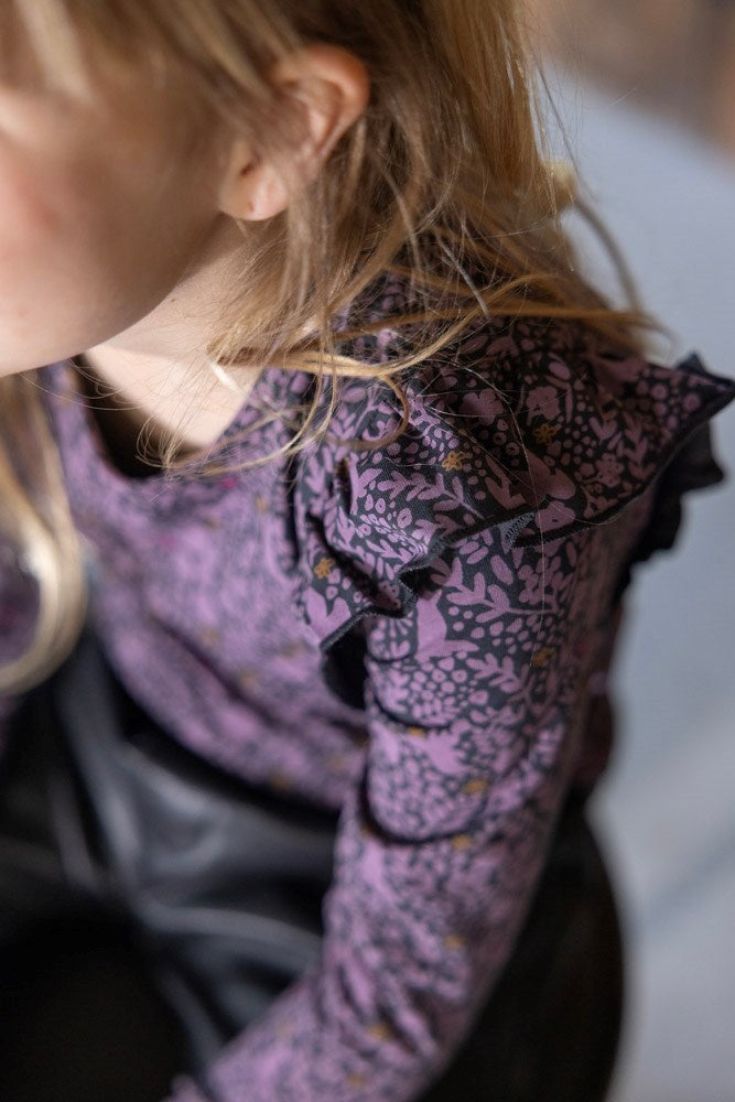 Longsleeve Antraciet - Forest Fancy