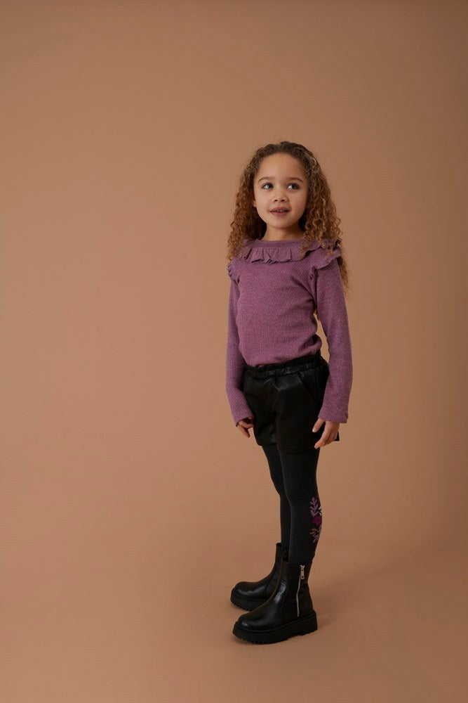 Kurzer Lederlook Anthrazit - Forest Fancy