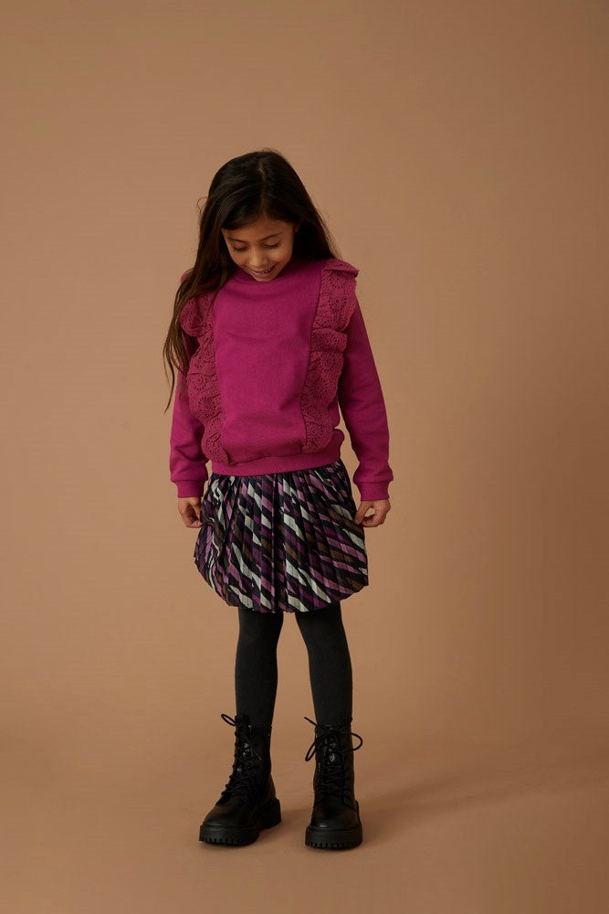 Sweater ruches Cerise - Forest Fancy