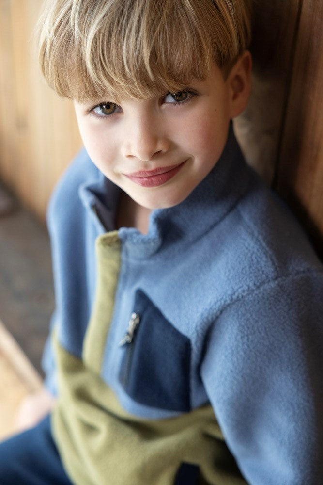 Sweater fleece Blauw - Coastal Cool