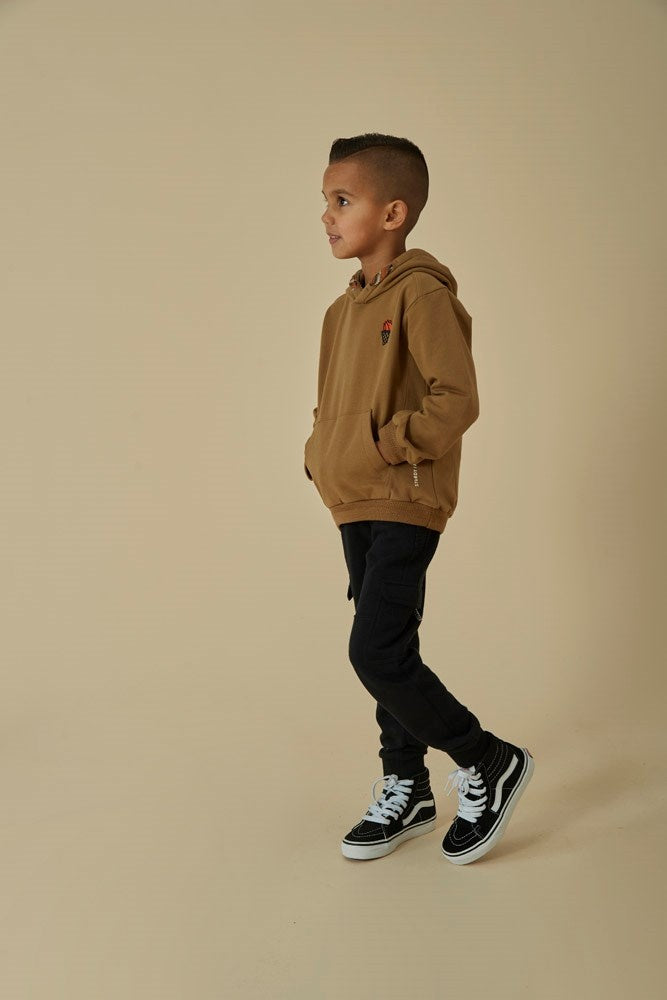 Hoody Olijf - Jump For Joy