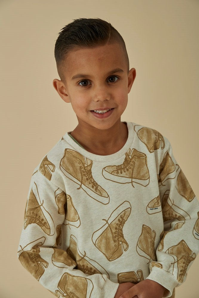 Sweater Offwhite melange - Jump For Joy