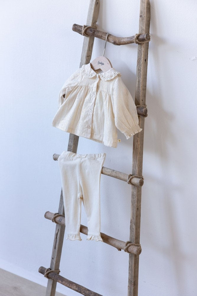 Leggings Offwhite - Wintergewebe