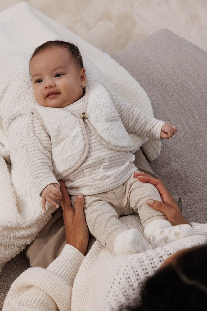 Broek rib Taupe melange - Dear Autumn