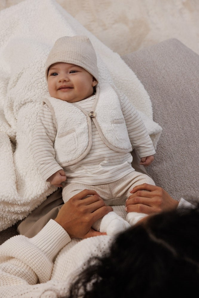 Broek rib Taupe melange - Dear Autumn