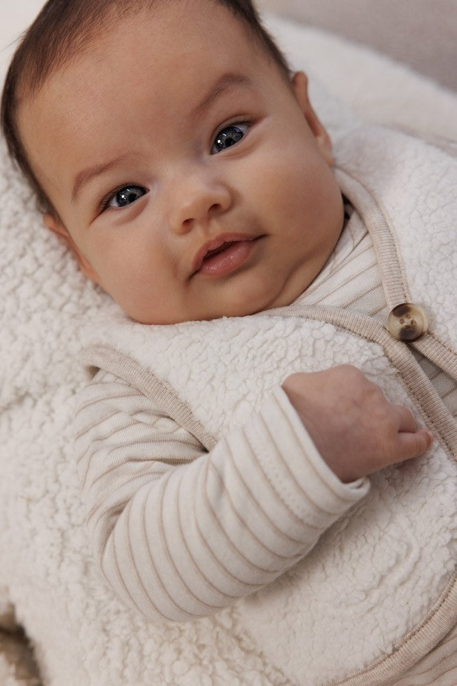 Teddy gilet Offwhite - Dear Autumn