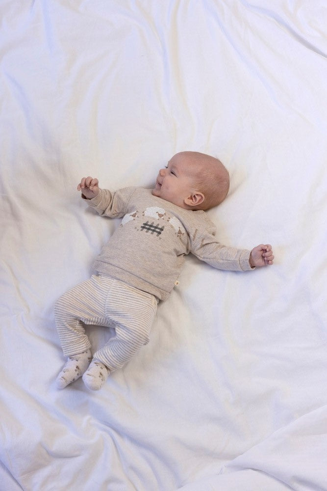 Sweater Taupe melange - Sleepy Sheepy