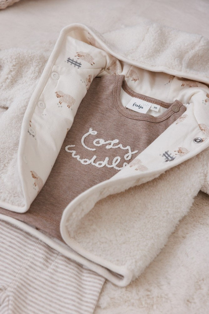 Longsleeve Bruin melange - Sleepy Sheepy