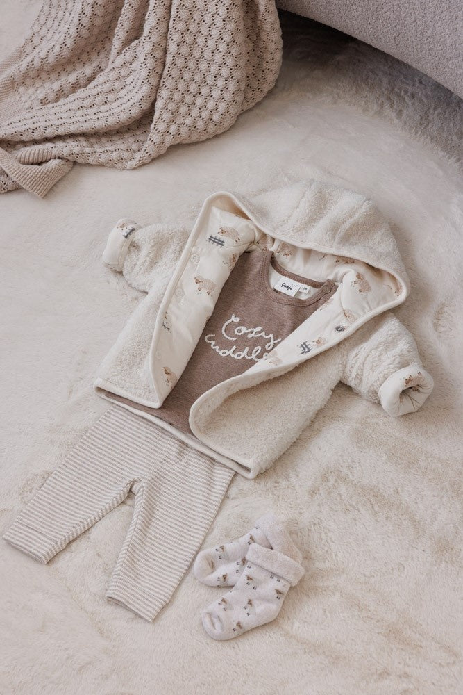 Longsleeve Bruin melange - Sleepy Sheepy