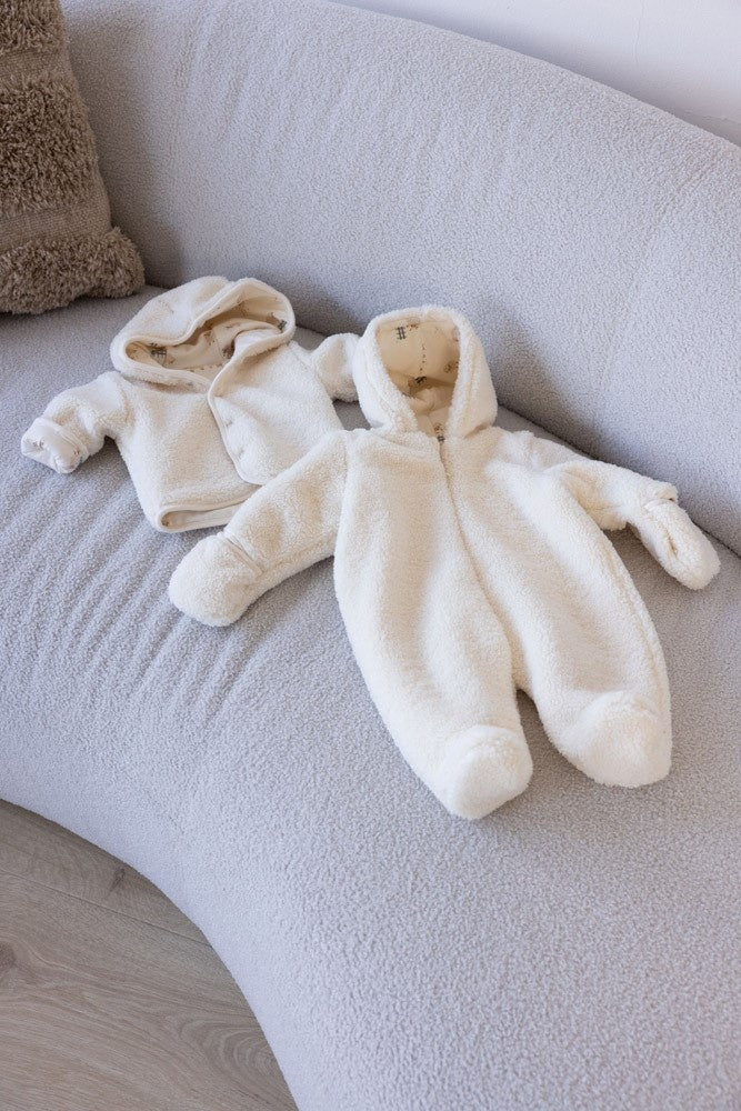 Teddy pak met capuchon Creme - Sleepy Sheepy